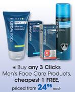 Clicks Men's Face Care Products-Each