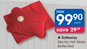 Safeway Electric Electric Hot Water Bottle Red-Each