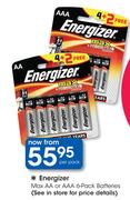 Energizer Max AA Or AAA 6 Pack Batteries-Per Pack