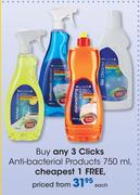 Clicks Antibacterial Products-750ml Each