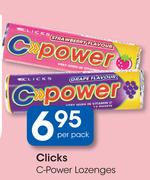 Clicks C Power Lozenges-Per Pack