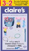 Claire's Club Products-Each