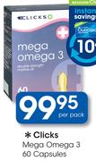 Clicks Mega Omega 3 60 Capsules-Per Pack