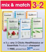 Clicks Healthbasics Or Essentials Product-Per Pack