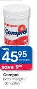 Compral Extra Strength 100 Tablets-Per Pack