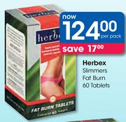 Herbex Slimmers Fat Burn 60 Tablet-Per Pack
