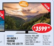 Dixon 40 Inch/102cm Full HD LED TV 395RWB24