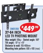 37-64 Inch LED TV Pivoting Mount DWD1265 