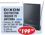 Dixon UHF/VHF/FM Indoor TV Antenna DN883A