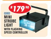 Mini Strobe Light With Flashing Speed Controller QS003