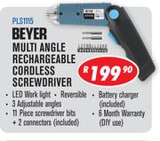 Beyer Multi Angle Rechargeable Cordless Screwdriver PLS1115