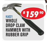 Whole Drop Claw Hammer With Rubber Grip KA021