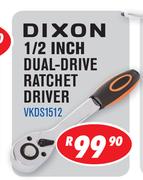 Dixon 1/2 Inch Dual Drive Ratchet Driver VKDS1512