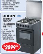 Dixon 4 Burner Compact Freestanding Gas Stove DC54GB