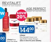 L'Oreal Paris Revitalift Classic And Age Perfect Classic Ranges-Each