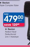 Revlon Perfect Heat Perfectionist 2 In 1 Hairdryer-Each