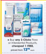 Clicks Floss Or Interdental Products-Each