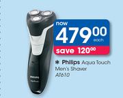Philips Aqua Touch Men's Shaver AT610-Each