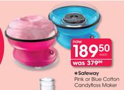 Safeway Pink Or Blue Cotton Candyfloss Maker-Each