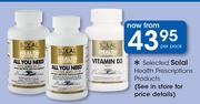 Solal Health Prescriptions Products-Per Pack