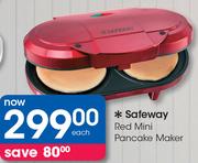 Safeway Red Mini Pancake Maker