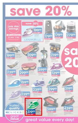 Clicks : Pay Day Savings (22 June - 23 July 2017), page 26