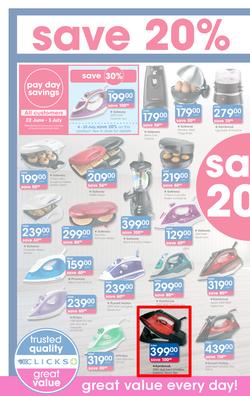 Clicks : Pay Day Savings (22 June - 23 July 2017), page 26