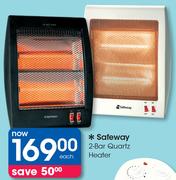 Safeway 2 Bar Quartz Heater-Each