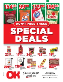 OK Foods Kwa-Zulu Natal : Don't Miss These Special Deals (24 April - 05 May 2024)