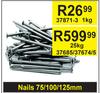 Nails 75/100/125mm 37871-3-1kg