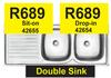 Double Sink Sit-On 42655