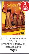 Joyous Celebration Vol 13 Live At The Mosaiek Theatre, JHB