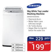 Samsung 9Kg White Top Loader washing Machine WA90H4200SW