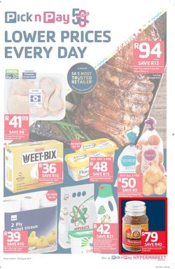 Pick n Pay Western Cape : Lower Prices Every Day (08 Aug - 20 Aug 2017), page 1