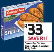 Country Fair Chicken Breast Steaks Assorted-400g Each