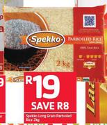 Spekko Long Grain Parboiled Rice-2Kg