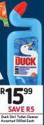 Duck 5 In 1 Toilet Cleaner Assorted-500ml Each