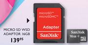 Sansdisk Micro SD WSD Adaptor 16GB