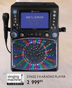 Singing Machine Classic Stage 3 Karaoke Player