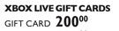 XBox One Live Gift Card 200