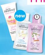 Oh So Heavenly Hand Cream-25ml, Body Lotion, Foam Bath Or Body Wash-90ml Each
