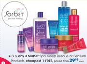 Sorbet Spa, Sleep Rescue Or Sensual Products-Each