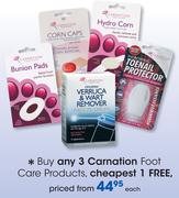 Carnation Foot Care Products-Each