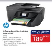 HP Office Jet Pro All In One Inkjet 6960 Printer