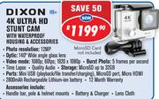 Dixon 4K Ultra HD Stunt Cam With Waterproof Housing & Accessories H9+