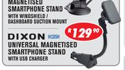 Dixon Universal Magnetised Smartphone Stand With USB Charger HC05H