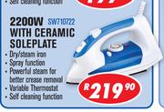 Amber Steam Iron 2200W With Ceramic Soleplate SW710722