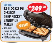 Dixon 2 Slice Deep Pocket Sandwich Maker SLS1026