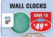 Wall Clocks 10" A215