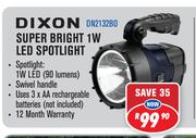 Dixon Super Bright 1W LED Spotlight DN2132B0